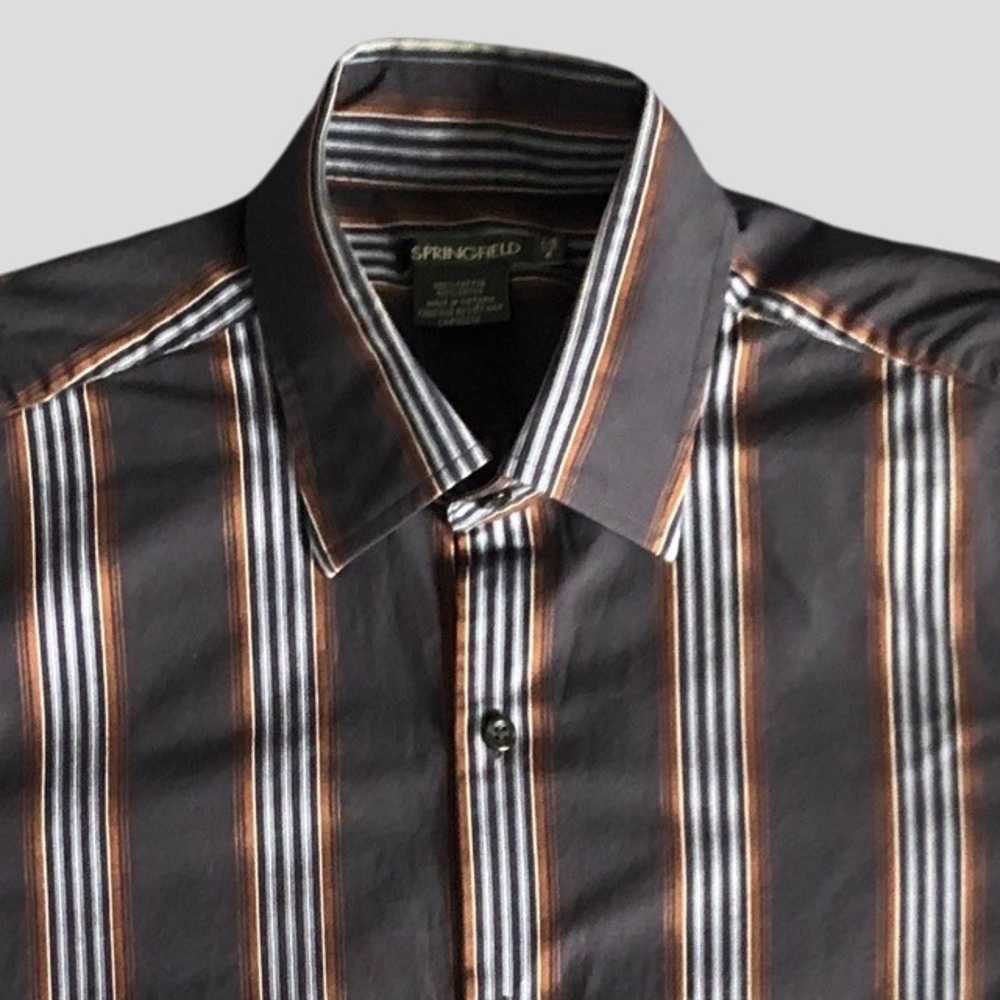 Springfield Button Down Dress Shirt Size L